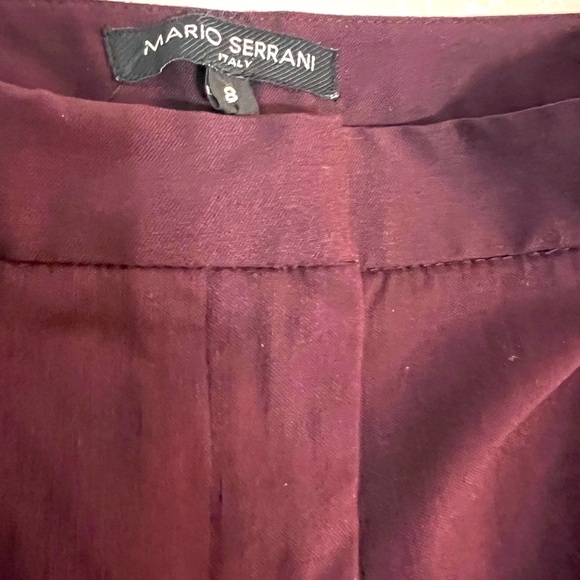 Mario Serrani Italy Women Pant. Size :8 Purple Color - Picture 6 of 10